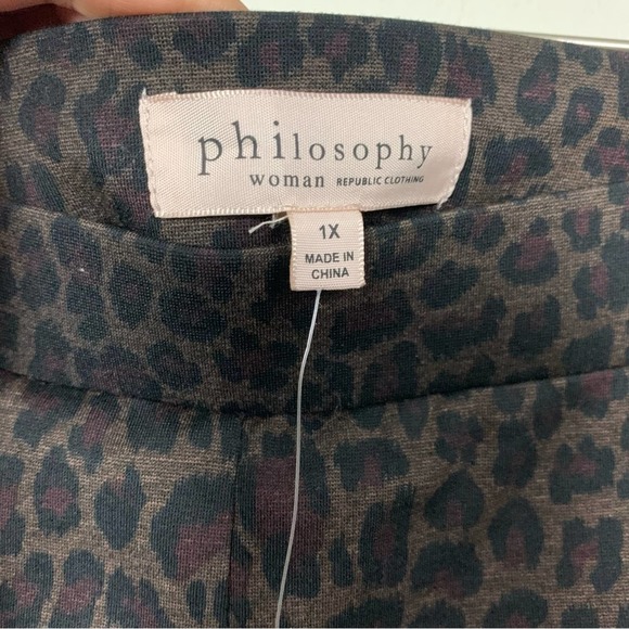 Philosophy Cheetah Print Leggings NWT - Picture 4 of 12